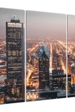 Zamów teraz Schilderij - Lichten van een grote stad