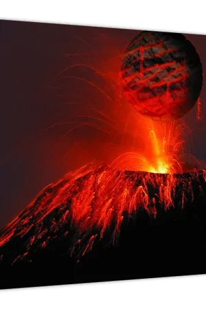 Promocja Schilderij - Vulkaan