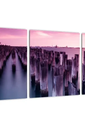 Rabat Schilderij - Houten palen