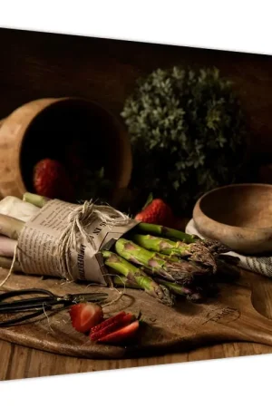 Nowość Schilderij - Asperges op tafel