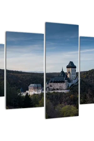 Zwrot pieniędzy Schilderij - Burcht Karlstejn