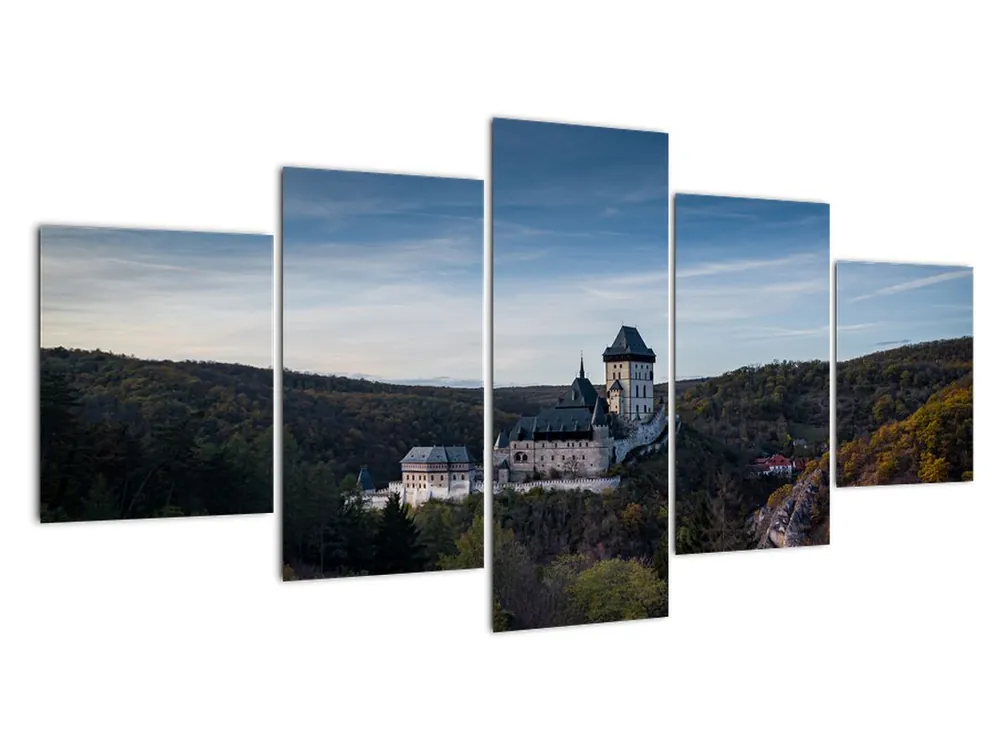 Zwrot pieniędzy Schilderij - Burcht Karlstejn