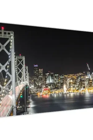 Oryginalny Schilderij - New York met Brooklyn brug