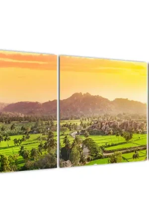 Schilderij - Dal van Hampi in Indië Popularny