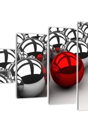 Bezpieczna płatność Schilderij - Glanzende ballen