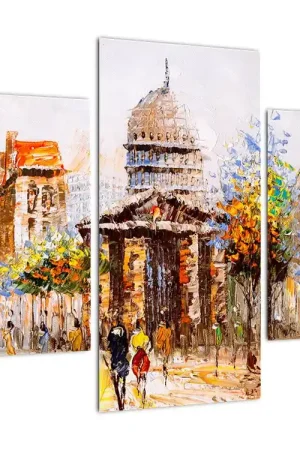 Schilderij - Geschilderde bezienswaardigheid Ekspresowa dostawa