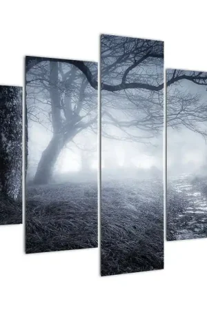 Schilderij - Weg in de nevel Najlepsza cena