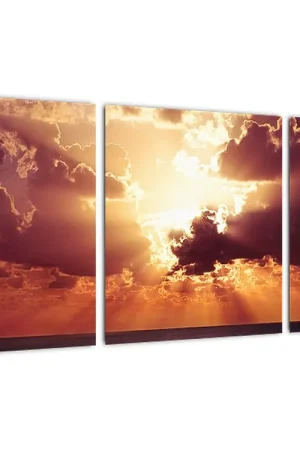 Schilderij - Zon achter de wolken Tylko dziś