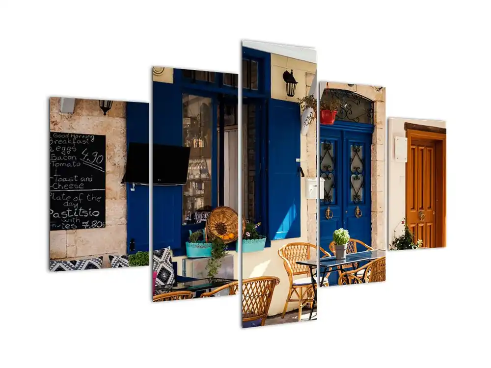 Schilderij - Terasje in Griekenland Oferta limitowana
