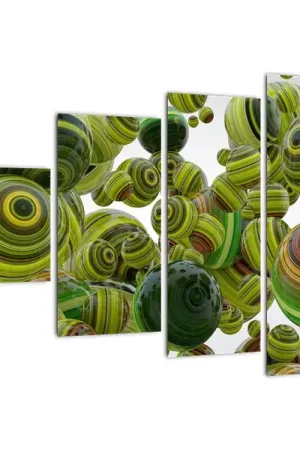 Schilderij - Gestreepte ballen Wyprzedaż