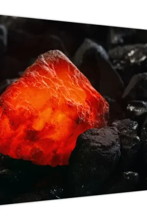 Schilderij - Gloeiende steen Promocja