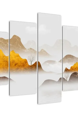 Schilderij - Bergen in de mist Nowość