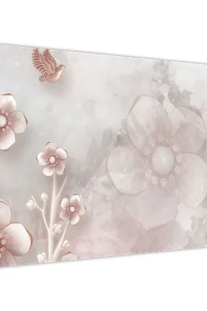 Schilderij - Roze bloemen Zwrot pieniędzy