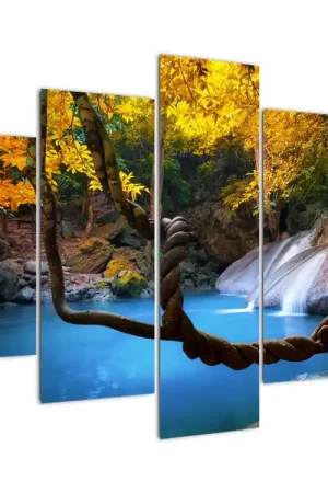 Schilderij - Watervallen in Asië Zwrot pieniędzy