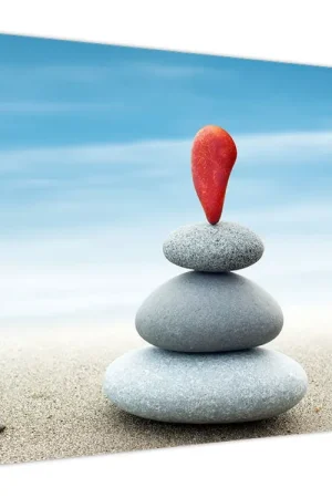 Schilderij - Stenen in evenwicht Najlepsza cena