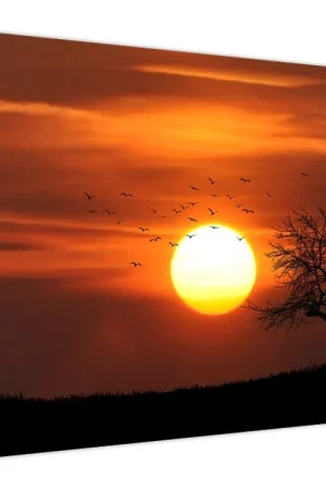 Schilderij - Zonsondergang Ostatnia szansa