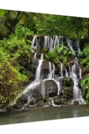 Darmowa dostawa Schilderij - Watervallen in tropisch regenwoud
