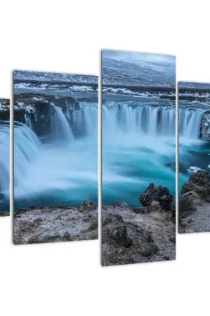 Schilderij - Uitzicht op de waterval Oferta