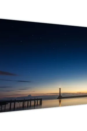 Rabat Schilderij - Vuurtoren in de verte