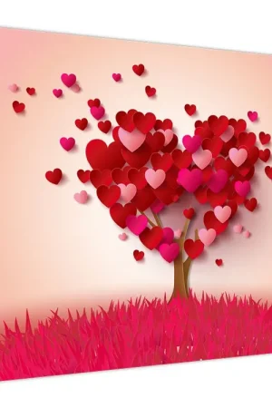 Schilderij - Hartjesboom Wysoka jakość