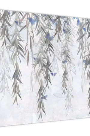 Wysoka jakość Schilderij - Wilgentakken met vlinders