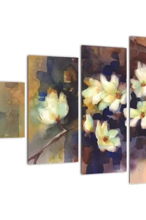 Zwrot pieniędzy Schilderij - Witte magnolia´s, schildering
