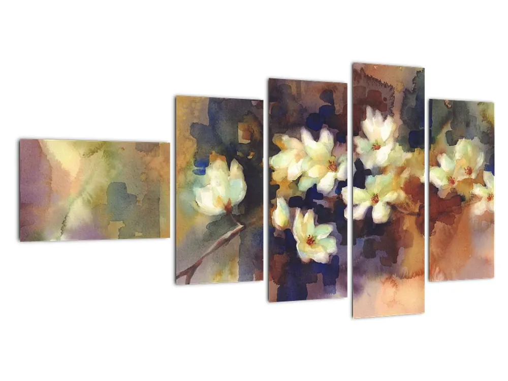 Zwrot pieniędzy Schilderij - Witte magnolia´s, schildering