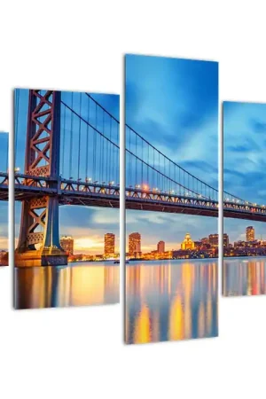 Schilderij - Benjamin Franklin brug, Philadelphia Oferta