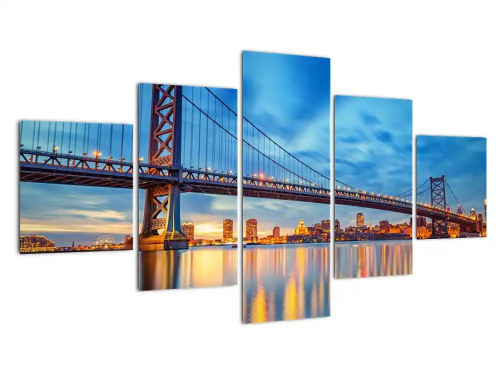 Schilderij - Benjamin Franklin brug, Philadelphia Oferta