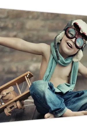 Schilderij - Jonge vlieger Szybka dostawa