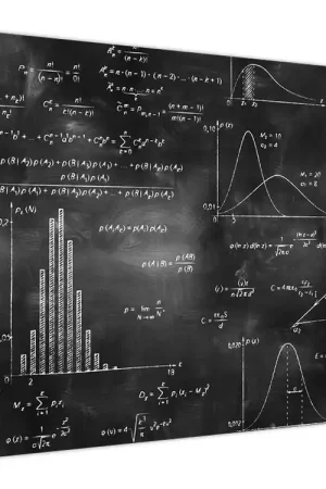 Schilderij - Liefde voor cijfers Ekspresowa dostawa