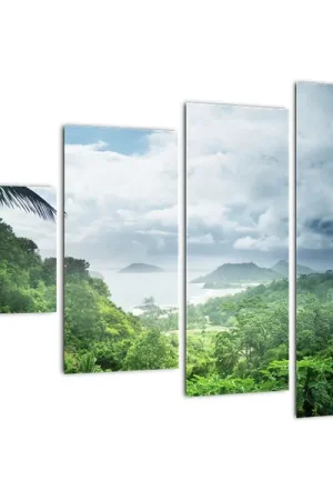 Schilderij - Jungle van de Seychellen Promocja