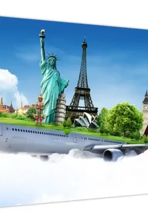 Schilderij - Wereldrondreis Wyprzedaż