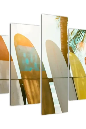 Zwrot pieniędzy Schilderij - Surfplanken