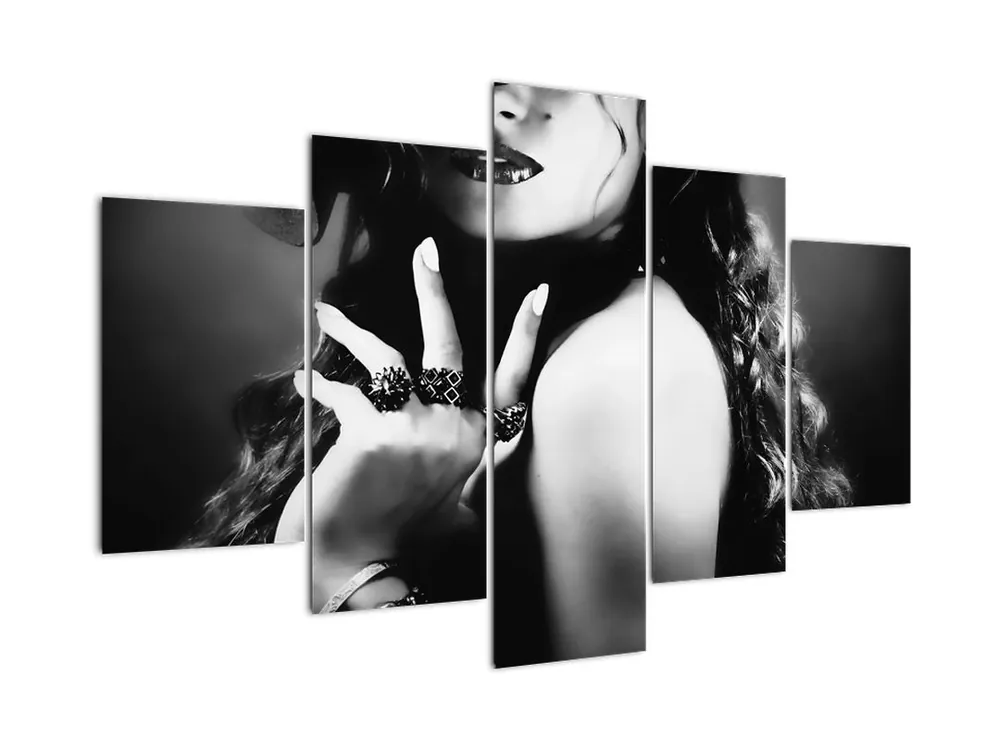 Schilderij - Prachtige vrouw Tani