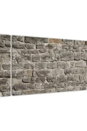 Schilderij - Bakstenen muur Oryginalny