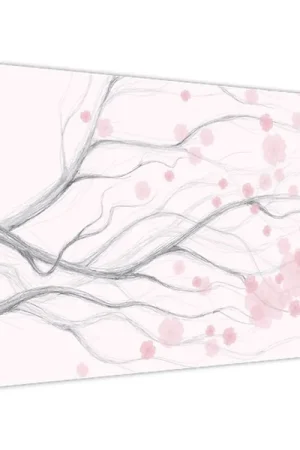 Schilderij - Roze bloemen Rabat