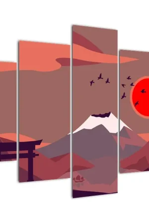 Kup teraz Schilderij - Tekening van de berg Fuji