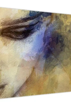 Oryginalny Schilderij - Portret van een vrouw, tekening