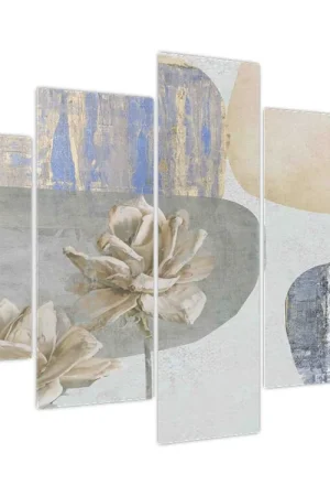 Tylko dziś Schilderij - Schildering met bloemen en texturen