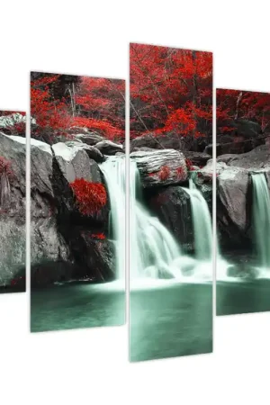 Autentyczny Schilderij - Watervallen