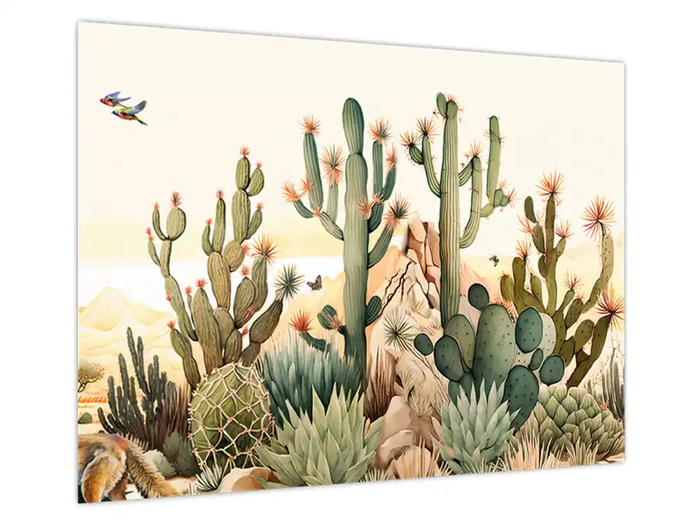 Rabat Schilderij - Woestijn, aquarel