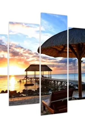 Promocja Schilderij - Zonsondergang in Mauritius