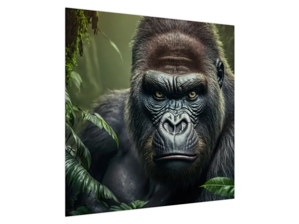 Schilderij - Portret van een gorilla Najlepsza cena