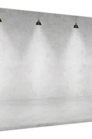 Promocja Schilderij - Betonnen muur met verlichting