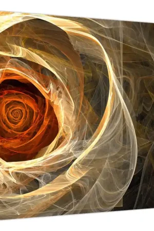 Kup teraz Schilderij - Abstracte rozen in vurige kleuren