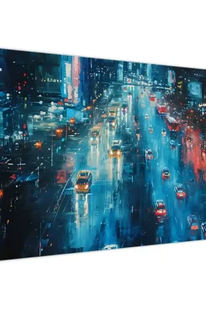 Popularny Schilderij - Grote stad, olieverfschilderij