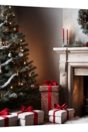 Schilderij - Kerst Popularny