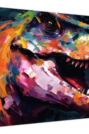 Schilderij - Dinosaurus, schilderij Darmowa dostawa