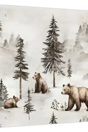 Niska cena Schilderij - Bos met beren